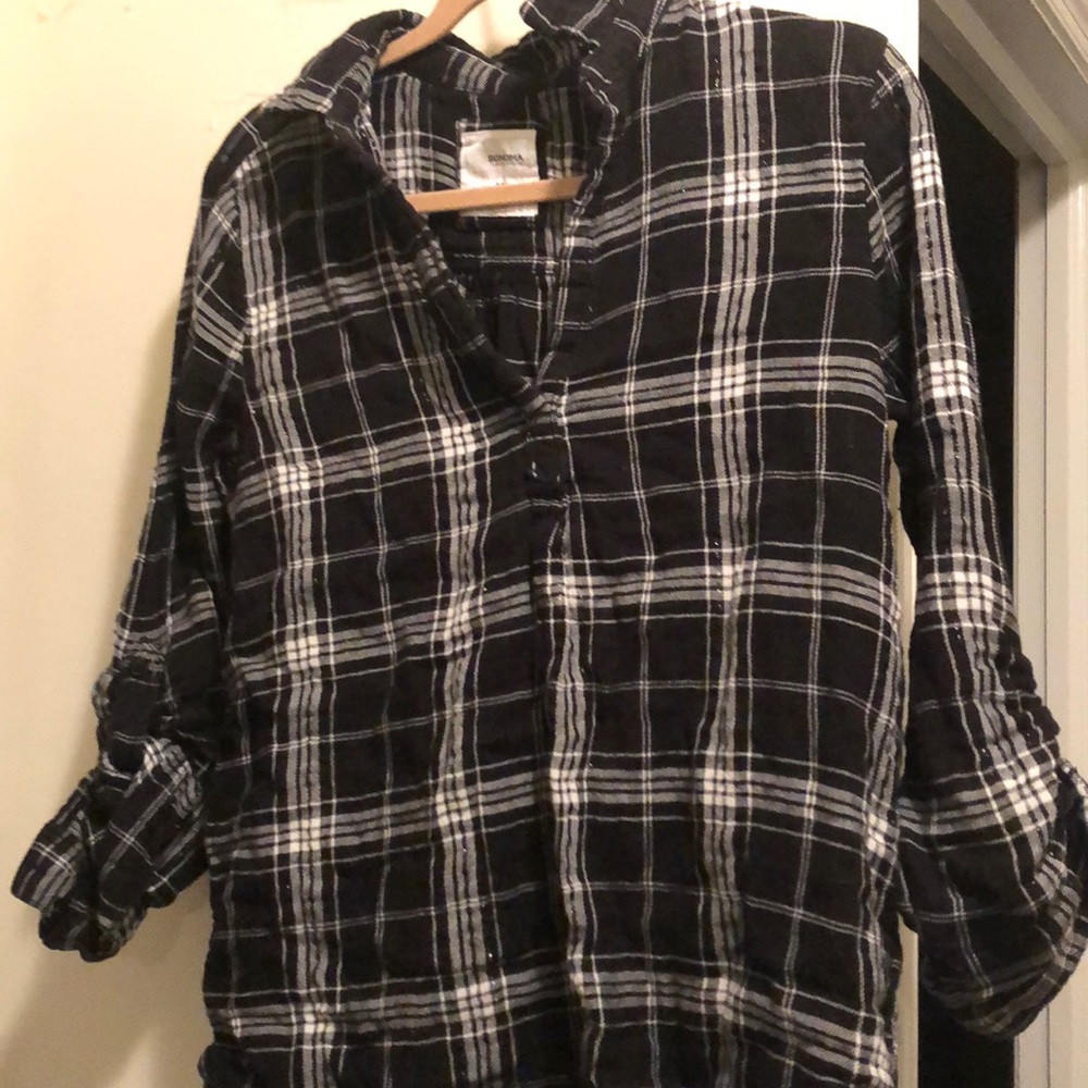 Black and white flannel